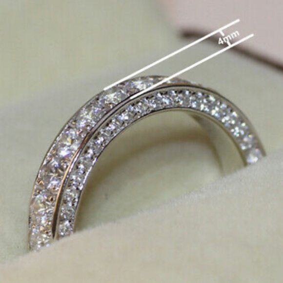 NEW 924 Sterling silver Diamond Ring - Picture 3 of 9